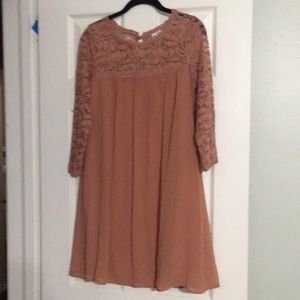 Rosy Pink 3/4 sleeve dress!!